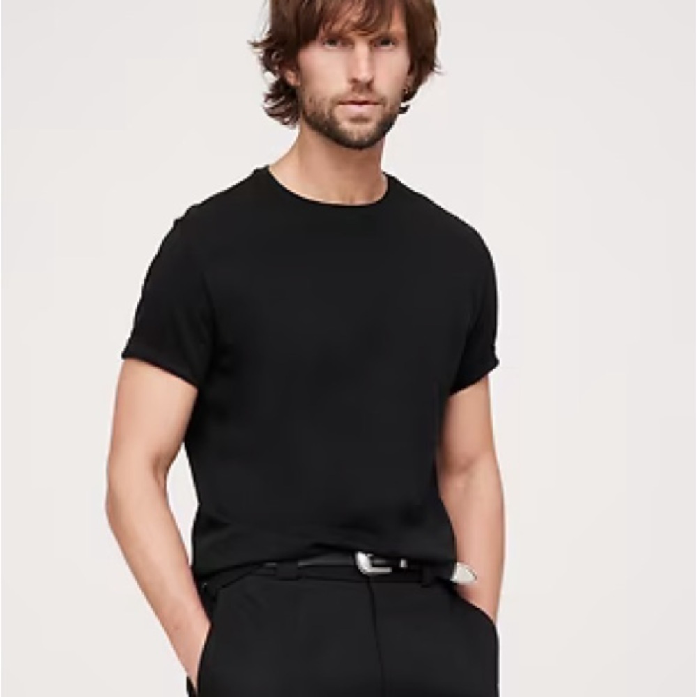 Banana republic men’s LUXURY-TOUCH T-SHIRT black size large